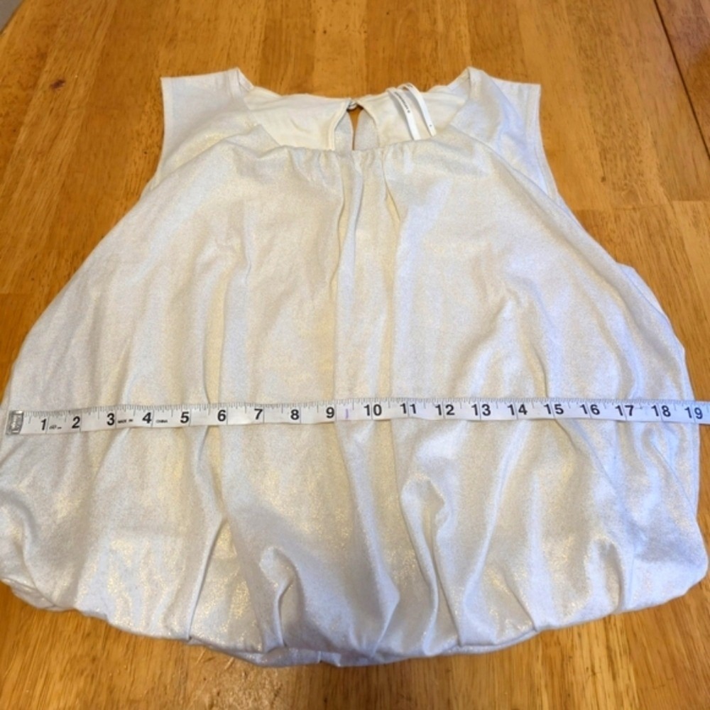 Anthropologie Cream Boxy Sleeveless Tank Top - Picture 5 of 11